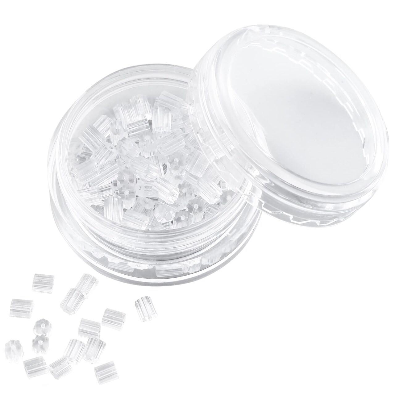 Rubber Earring Backs Soft Clear Earring Backings for Studs Hypoallergenic Silicone Earrings Backs Stopper Replacement for Women (200 Pcs)